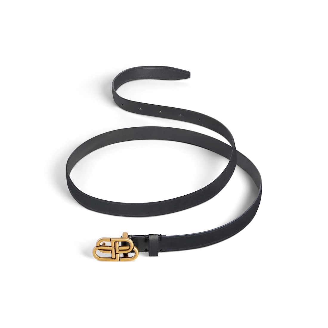 Women’s Bb Super Thin Belt in Black - Image 1